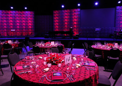 Numbered tables at Scott Campus corporate event