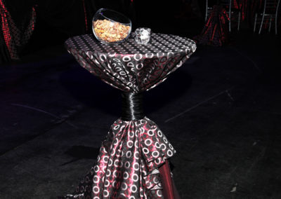Dark metallic cocktail table
