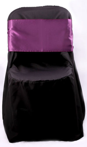 Black Folding Chair Cover